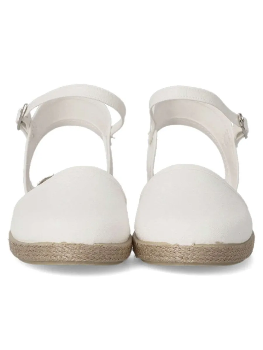 Sale PEKE'S by Vanessa PEKES Sandalia valenciana cuña niña BAT 201/001 BLANCO