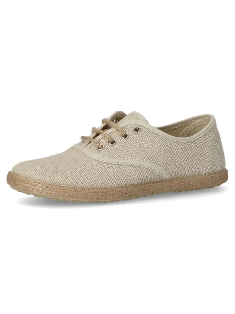 Fashion PEKE'S by Vanessa PEKES Zapatilla alpargata lino niño BAT 47631 TAUPE