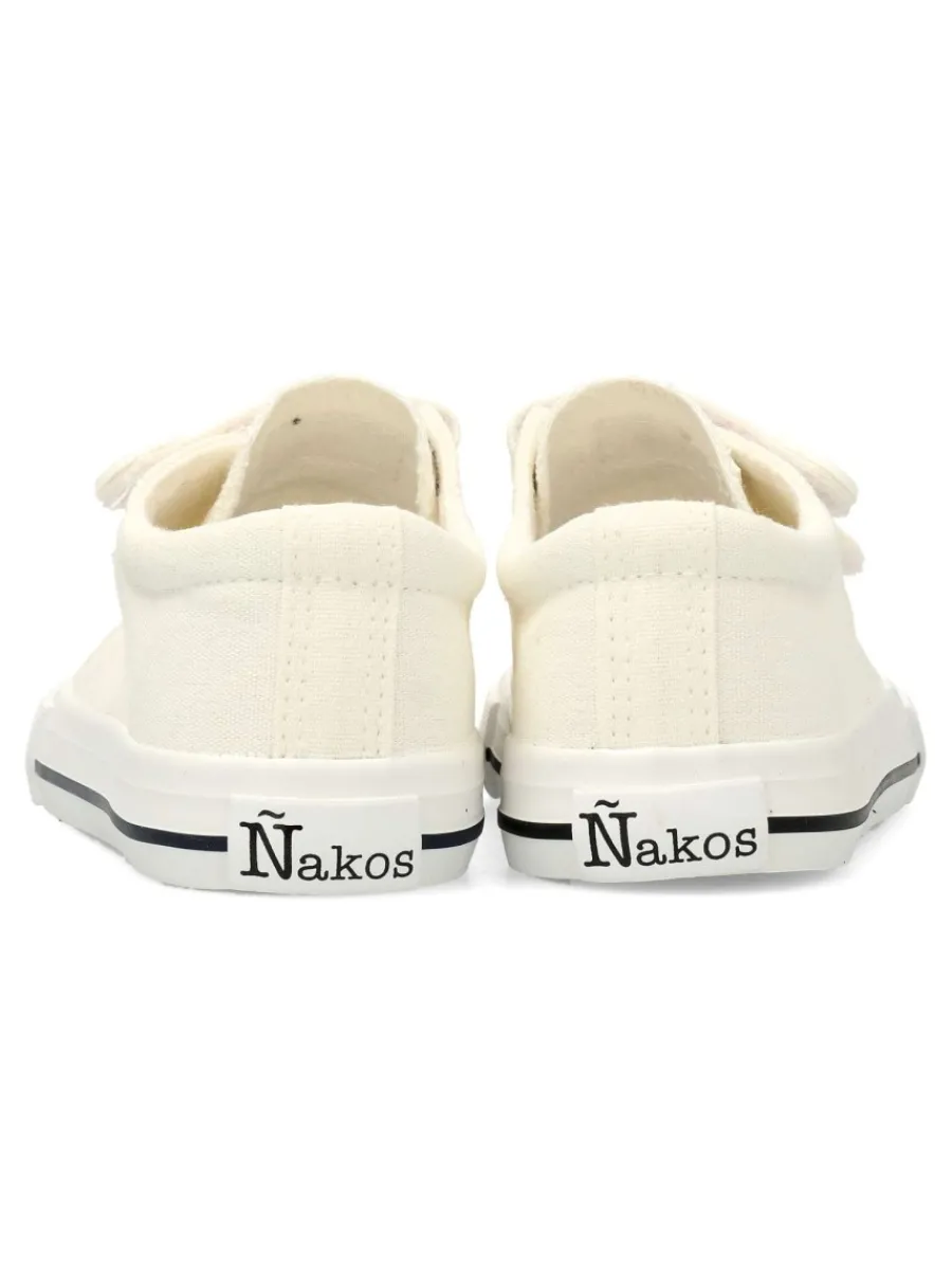 Best PEKE'S by Vanessa PEKES Zapatilla basket lona blanca
