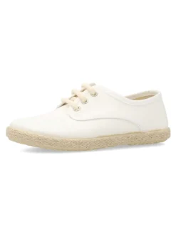 Discount PEKE'S by Vanessa PEKES Zapatilla blucher yute lino blanco