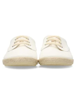 Discount PEKE'S by Vanessa PEKES Zapatilla blucher yute lino blanco