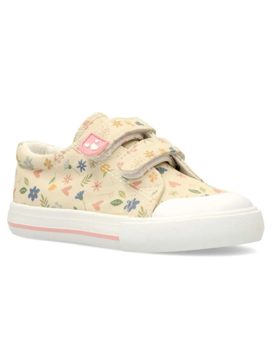 Fashion PEKE'S by Vanessa PEKES Zapatilla deportiva lona flores multicolor