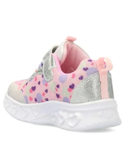 Clearance PEKE'S by Vanessa PEKES Zapatilla deportiva luces corazón glitter