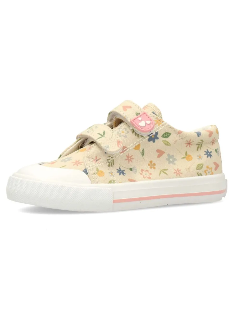 Fashion PEKE'S by Vanessa PEKES Zapatilla deportiva lona flores multicolor