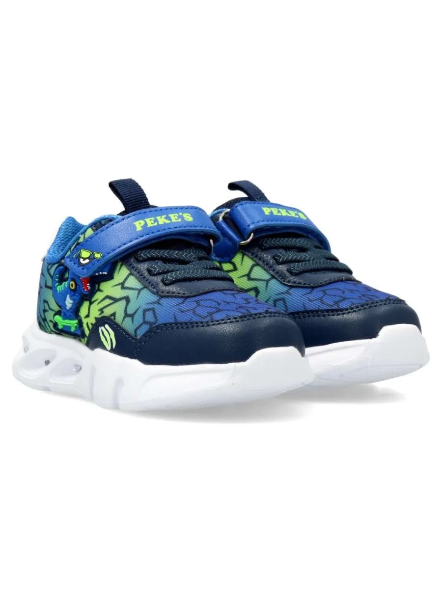 Sale PEKE'S by Vanessa PEKES Zapatilla deportiva Dinosaurio luces