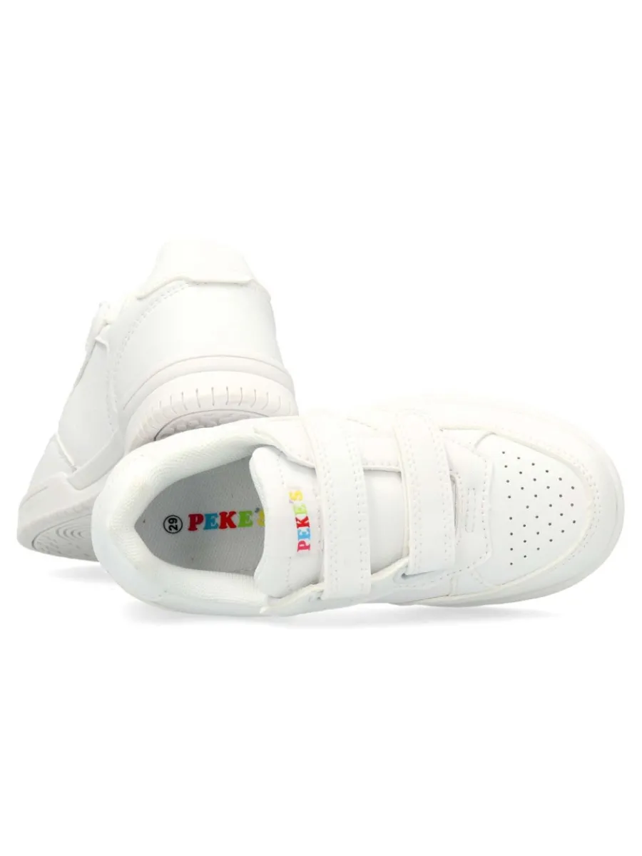 Clearance PEKE'S by Vanessa PEKES Zapatilla deportiva colegial blanca