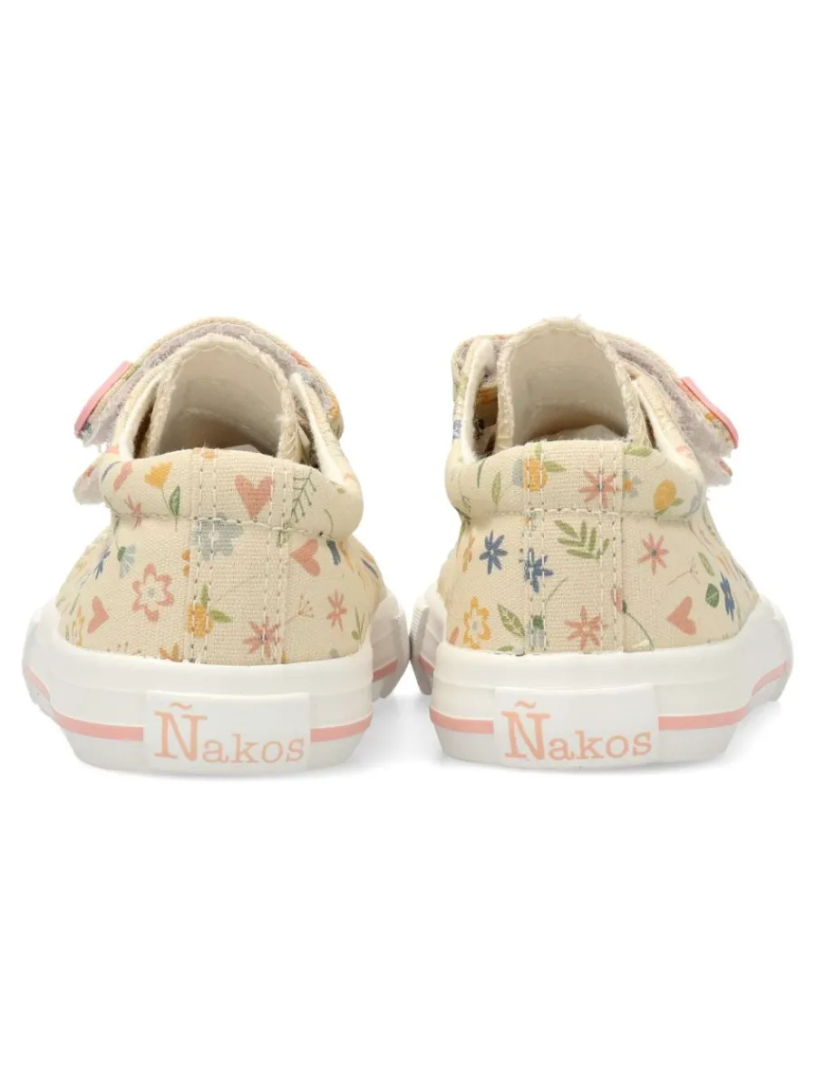 Fashion PEKE'S by Vanessa PEKES Zapatilla deportiva lona flores multicolor