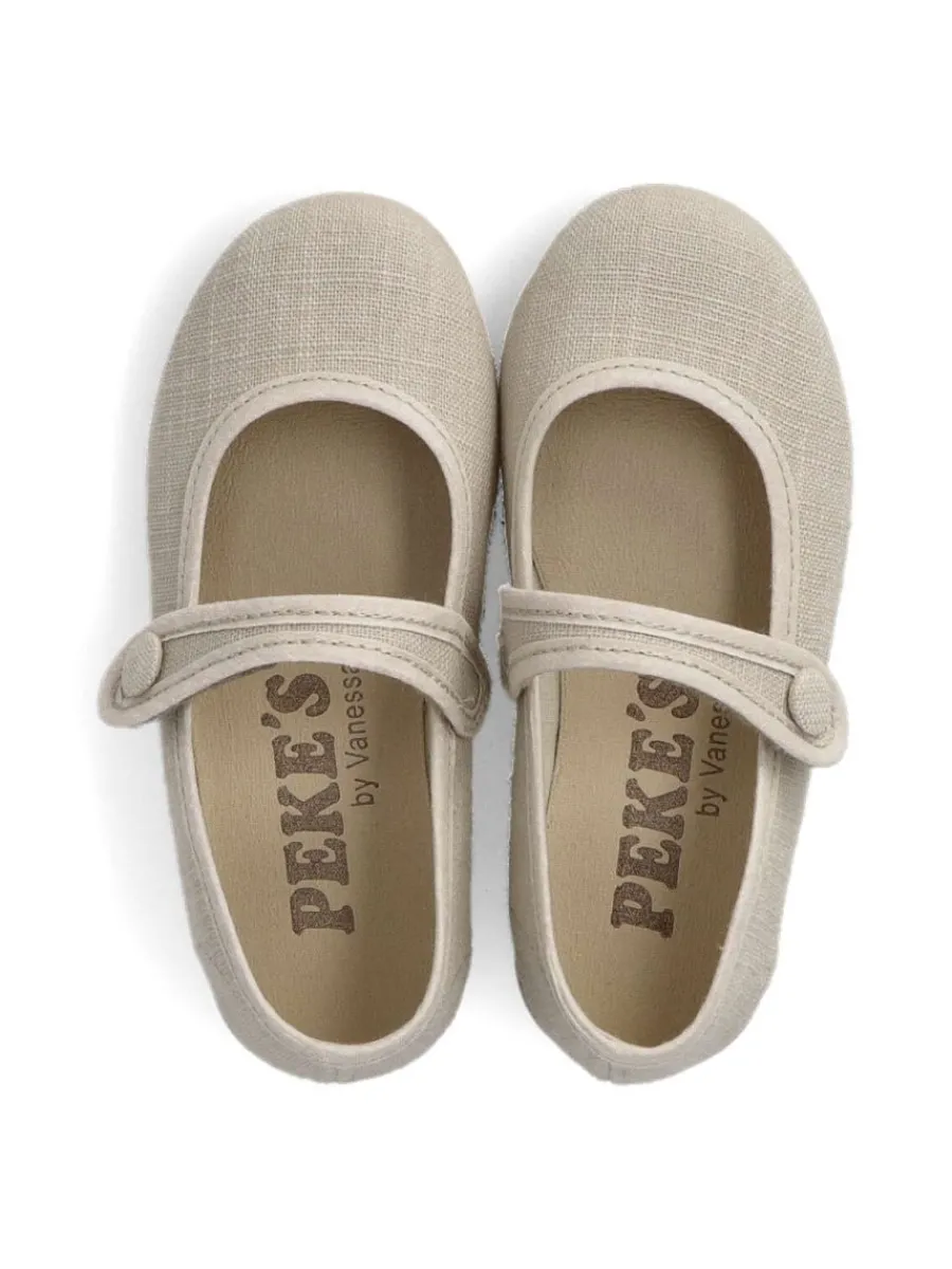 Clearance PEKE'S by Vanessa PEKES Zapato bailarina vestir lona niña