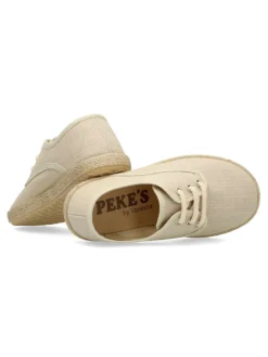 Online PEKE'S by Vanessa PEKES Zapato blucher yute lino niño