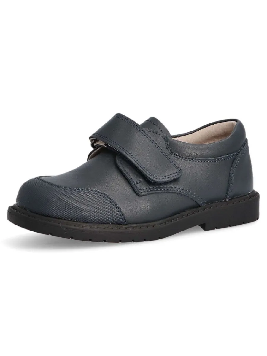 Fashion PEKE'S by Vanessa PEKES Zapato colegial velcro niño PEK P1653 MARINO