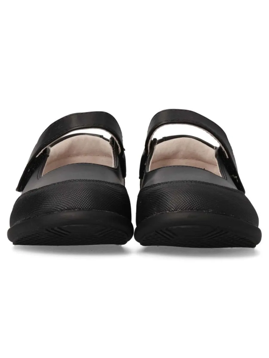 Online PEKE'S by Vanessa PEKES Zapato colegial velcro de niña PEK P005 NEGRO