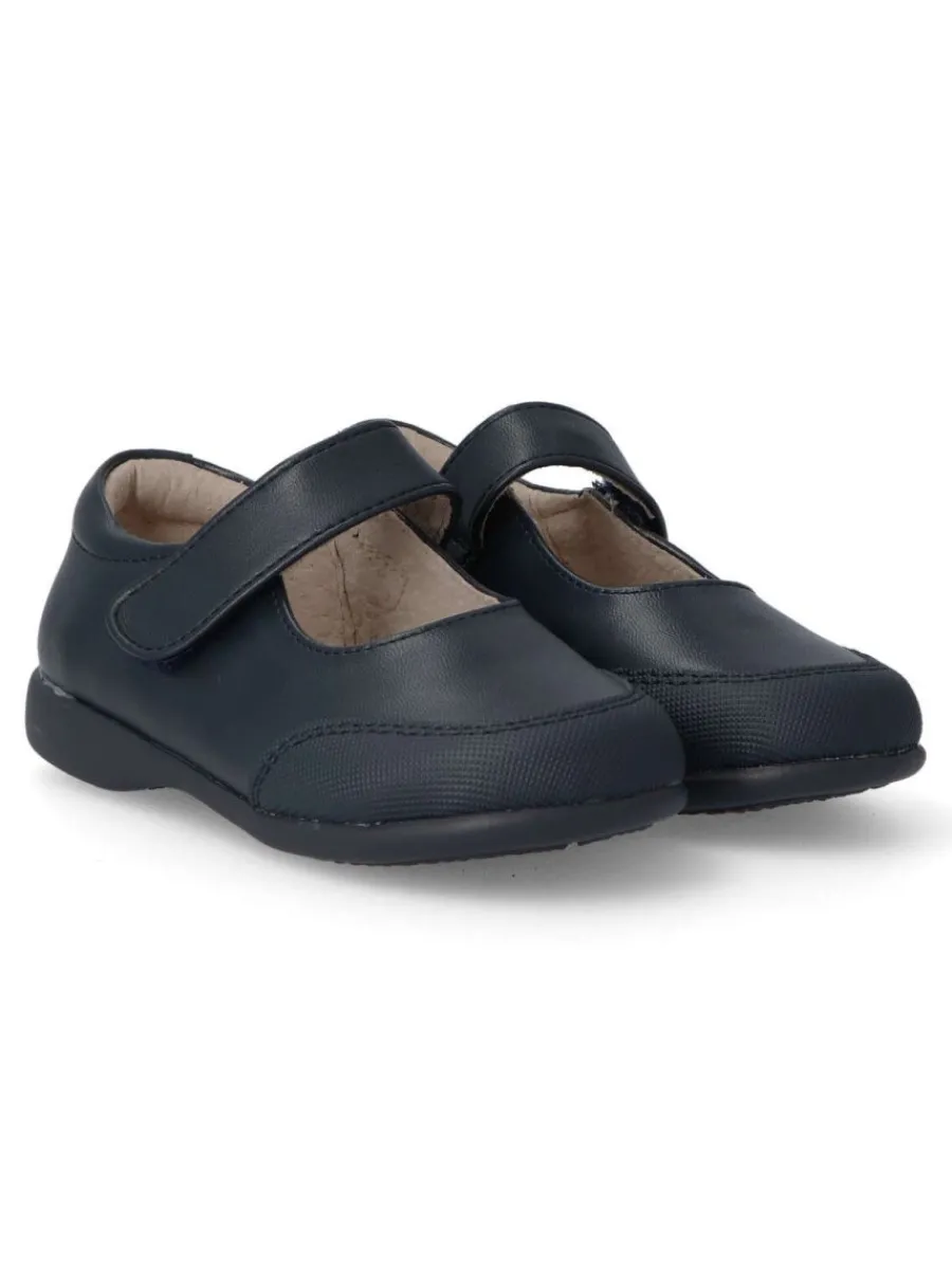 Discount PEKE'S by Vanessa PEKES Zapato colegial velcro de niña PEK P005 MARINO