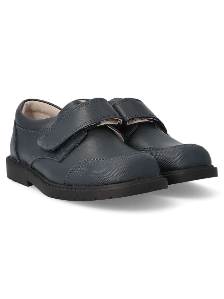 Fashion PEKE'S by Vanessa PEKES Zapato colegial velcro niño PEK P1653 MARINO