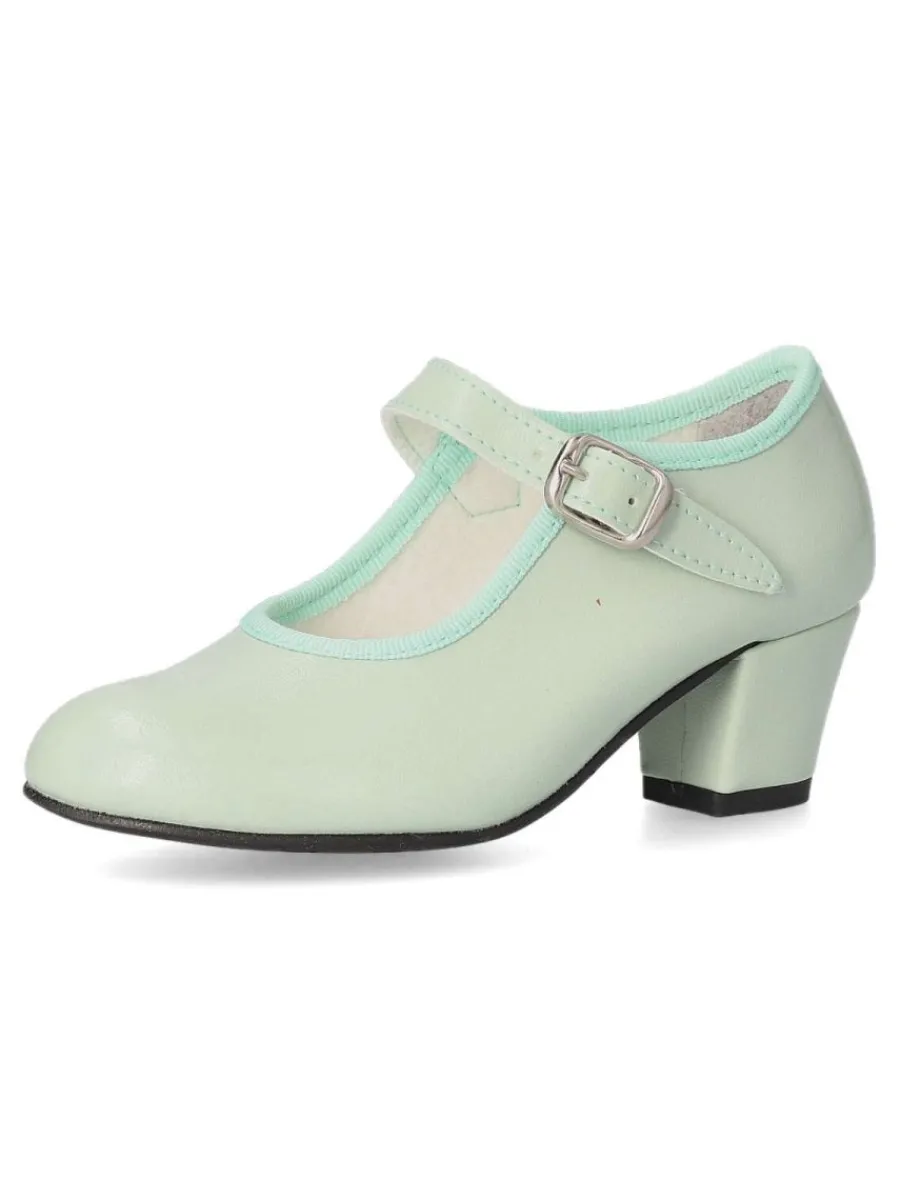 Online PEKE'S by Vanessa PEKES Zapato flamenca aguamarina feria