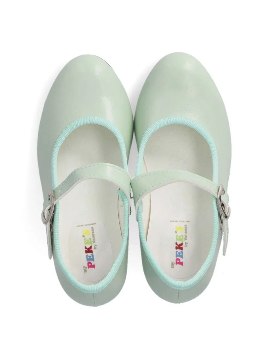 Online PEKE'S by Vanessa PEKES Zapato flamenca aguamarina feria