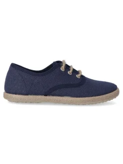 Outlet PEKE'S by Vanessa PEKES Zapato inglés lino yute niño BAT 47631 MARINO