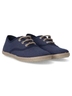 Outlet PEKE'S by Vanessa PEKES Zapato inglés lino yute niño BAT 47631 MARINO
