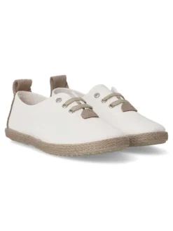 Online PEKE'S by Vanessa PEKES Zapato inglés yute niño BAT 45001/2 BLANCO