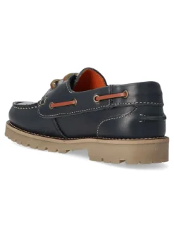 Outlet PEKE'S by Vanessa PEKES Zapato náutico piel niño SAK 025F MARINO