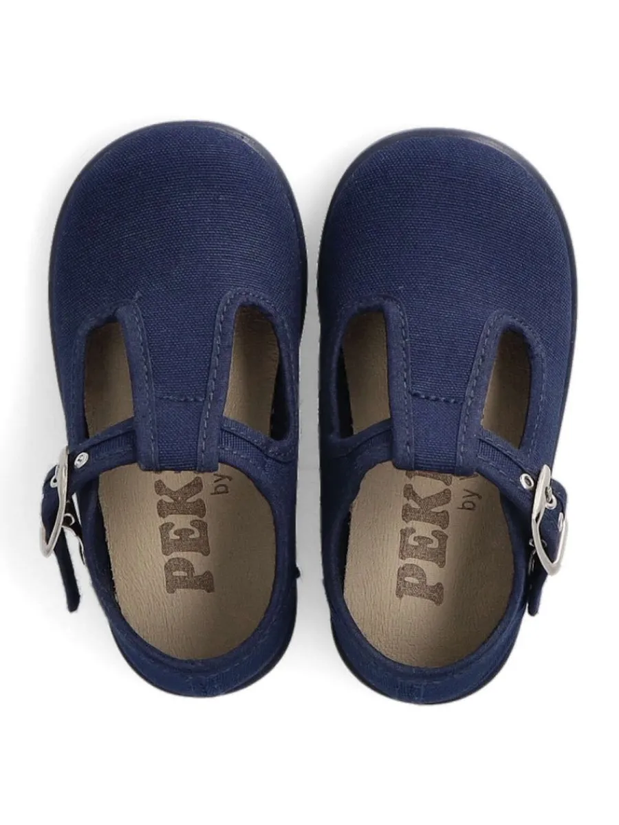 Online PEKE'S by Vanessa PEKES Zapato vestir pepito lona hebilla