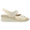 Sale PITILLOS Sandalia piel confort cuña mujer