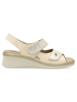 Sale PITILLOS Sandalia piel confort cuña mujer