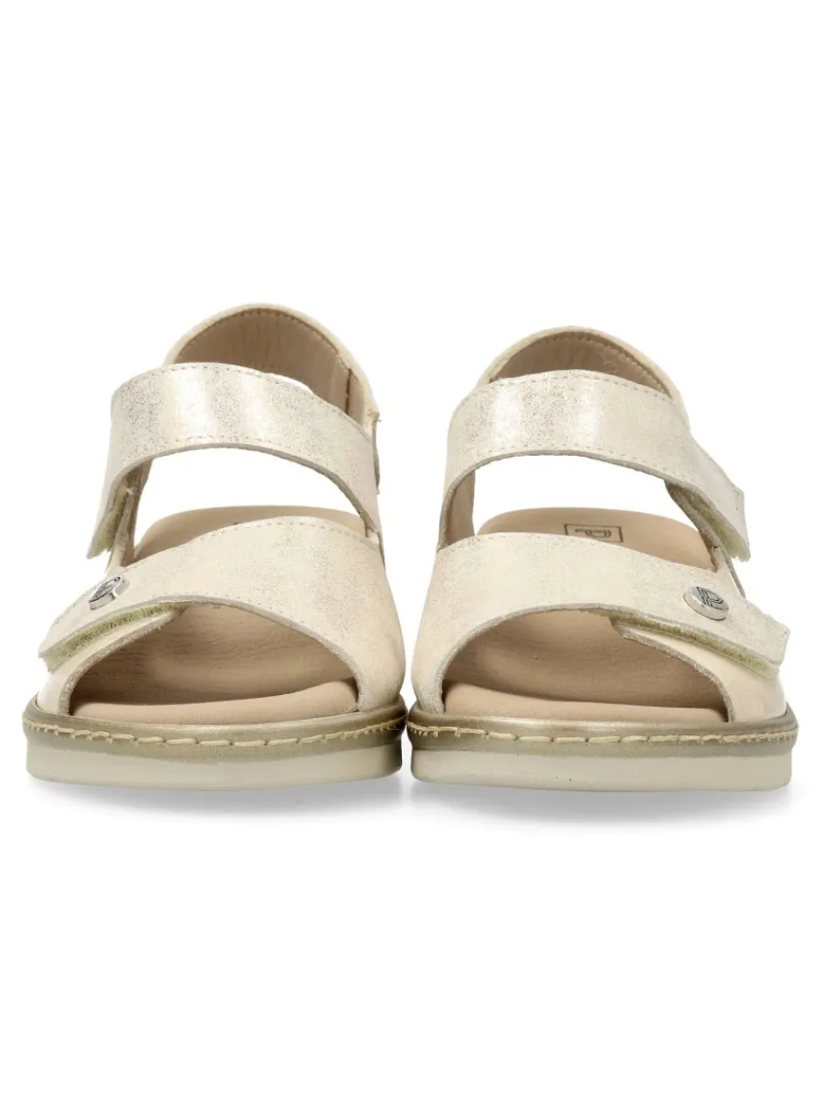 Sale PITILLOS Sandalia piel confort cuña mujer