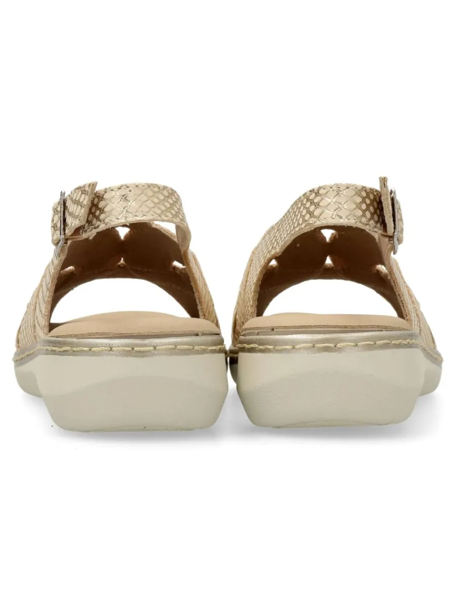 Outlet PITILLOS Sandalia piel confort hebilla mujer