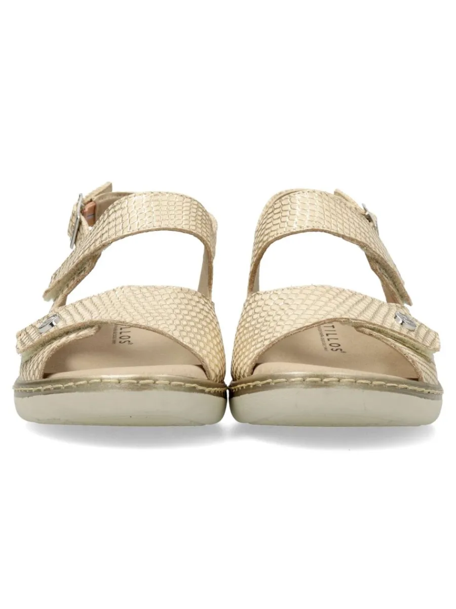New PITILLOS Sandalia tiras adherentes hebilla confort