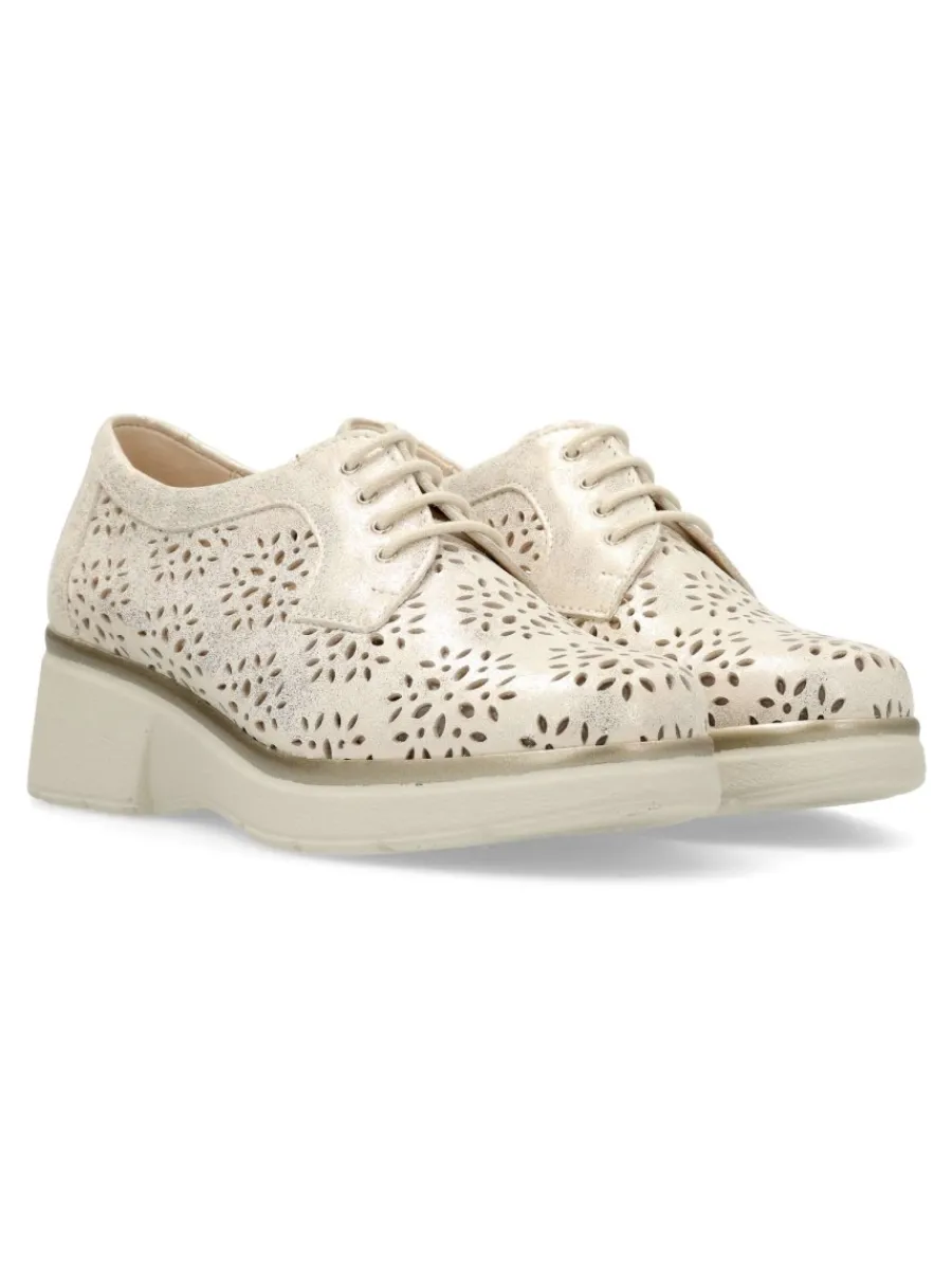 Hot PITILLOS Zapato blucher piel troquelada confort