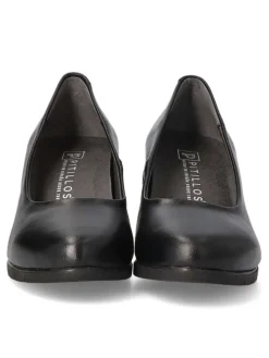 Outlet PITILLOS Zapato salón piel mujer PIT 100 NEGRO