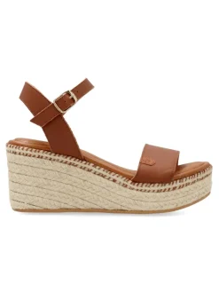 Clearance POPA Sandalia alpargata piel cuero confort