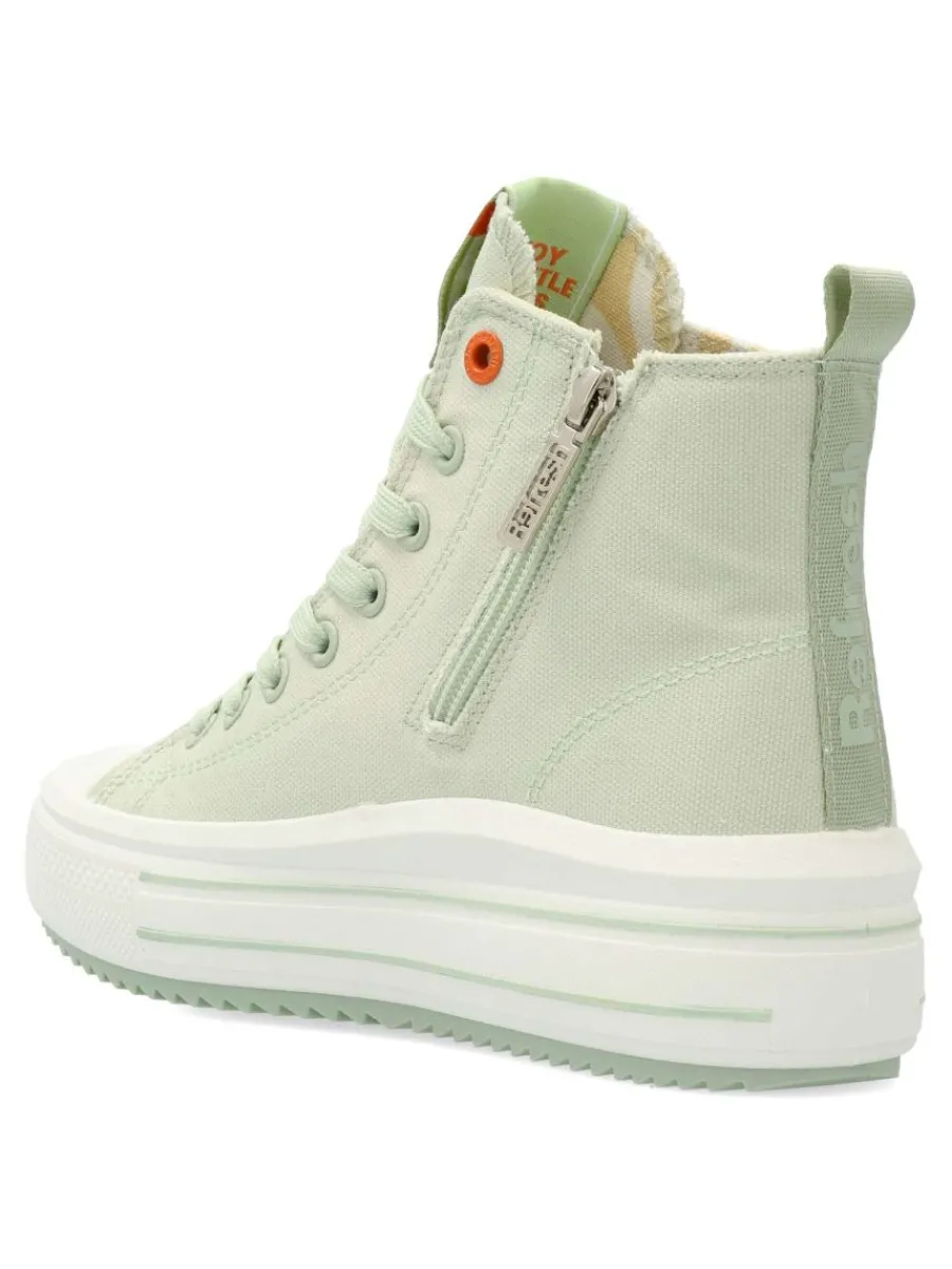 Best REFRESH Bota deportiva casual lona mujer