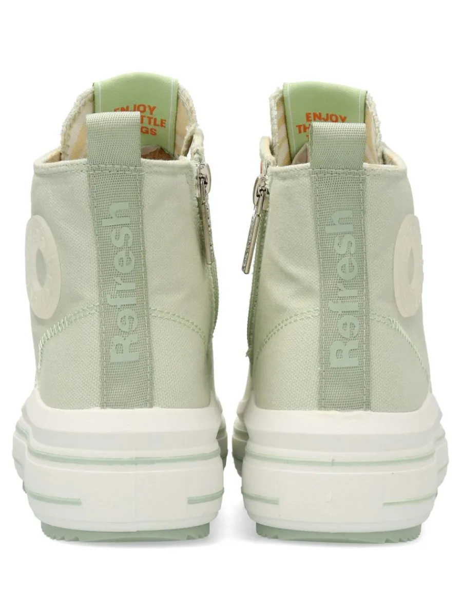 Best REFRESH Bota deportiva casual lona mujer