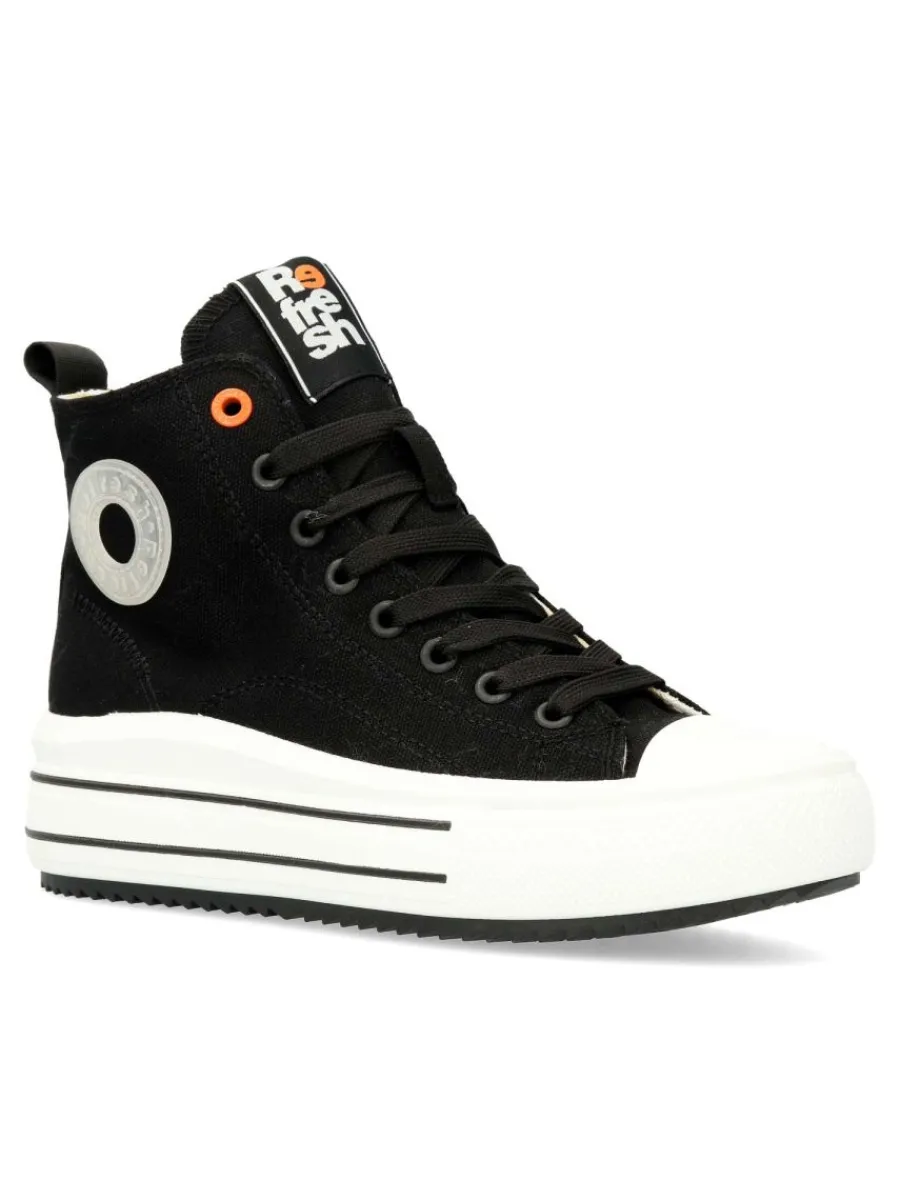 Fashion REFRESH Botines casuales lona suela volumen