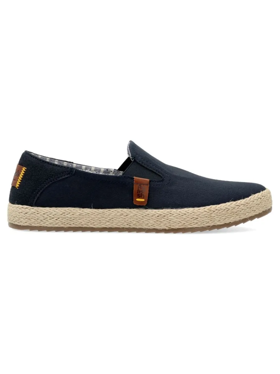 New REFRESH Mocasín lona casual cuerda trenzada