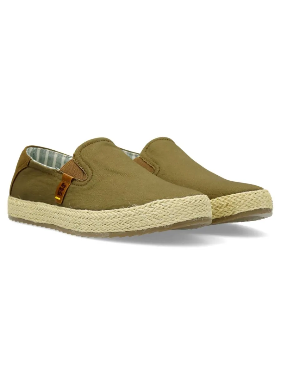 Clearance REFRESH Zapatilla lona casual cuerda trenzada