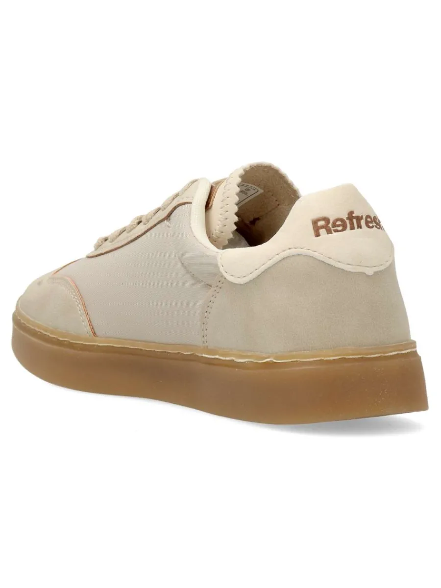 Fashion REFRESH Zapatilla sneakers casual taupe vegana