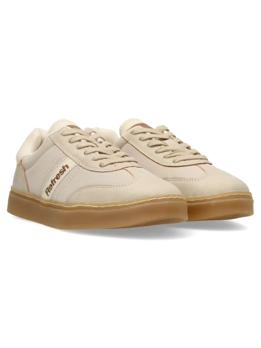 Fashion REFRESH Zapatilla sneakers casual taupe vegana