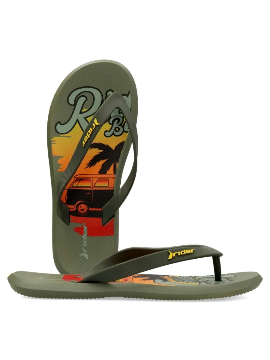 Clearance RIDER Chancla de playa estampada hombre