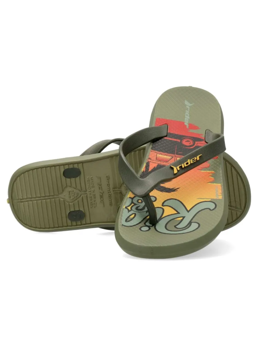 Clearance RIDER Chancla estampada niño Energy II