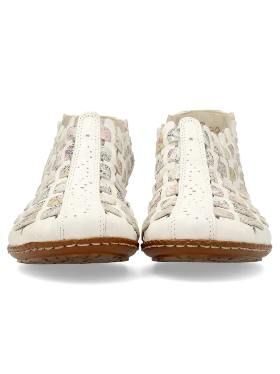 New RIEKER Zapato confort tiras cruzadas mujer
