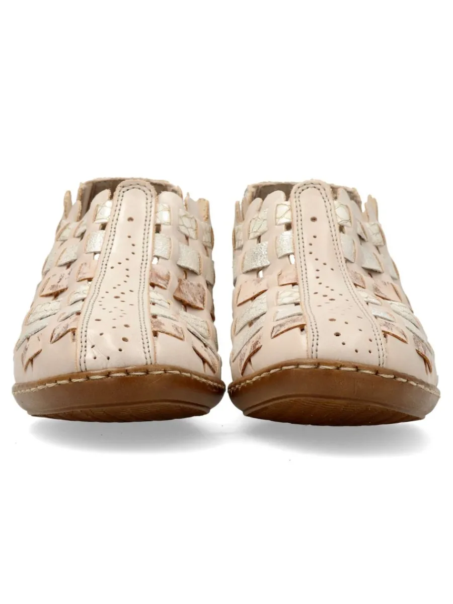 Fashion RIEKER Zapato piel tiras confort mujer