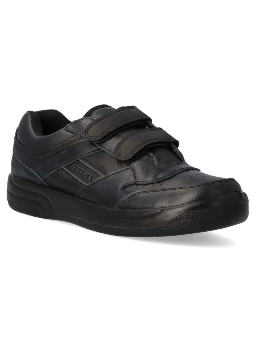 Hot SKATER Deportivo casual velcro hombre SKT FD219 NEGRO