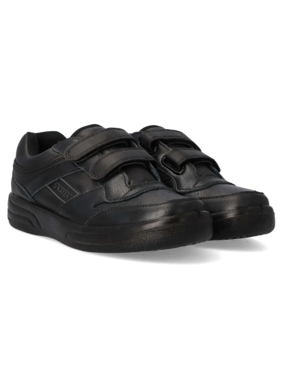 Hot SKATER Deportivo casual velcro hombre SKT FD219 NEGRO