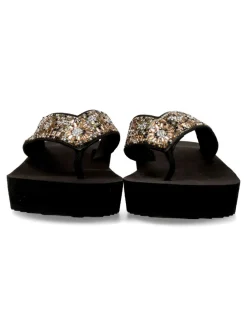 Hot SLOOK Sandalia confort cuña baja mujer