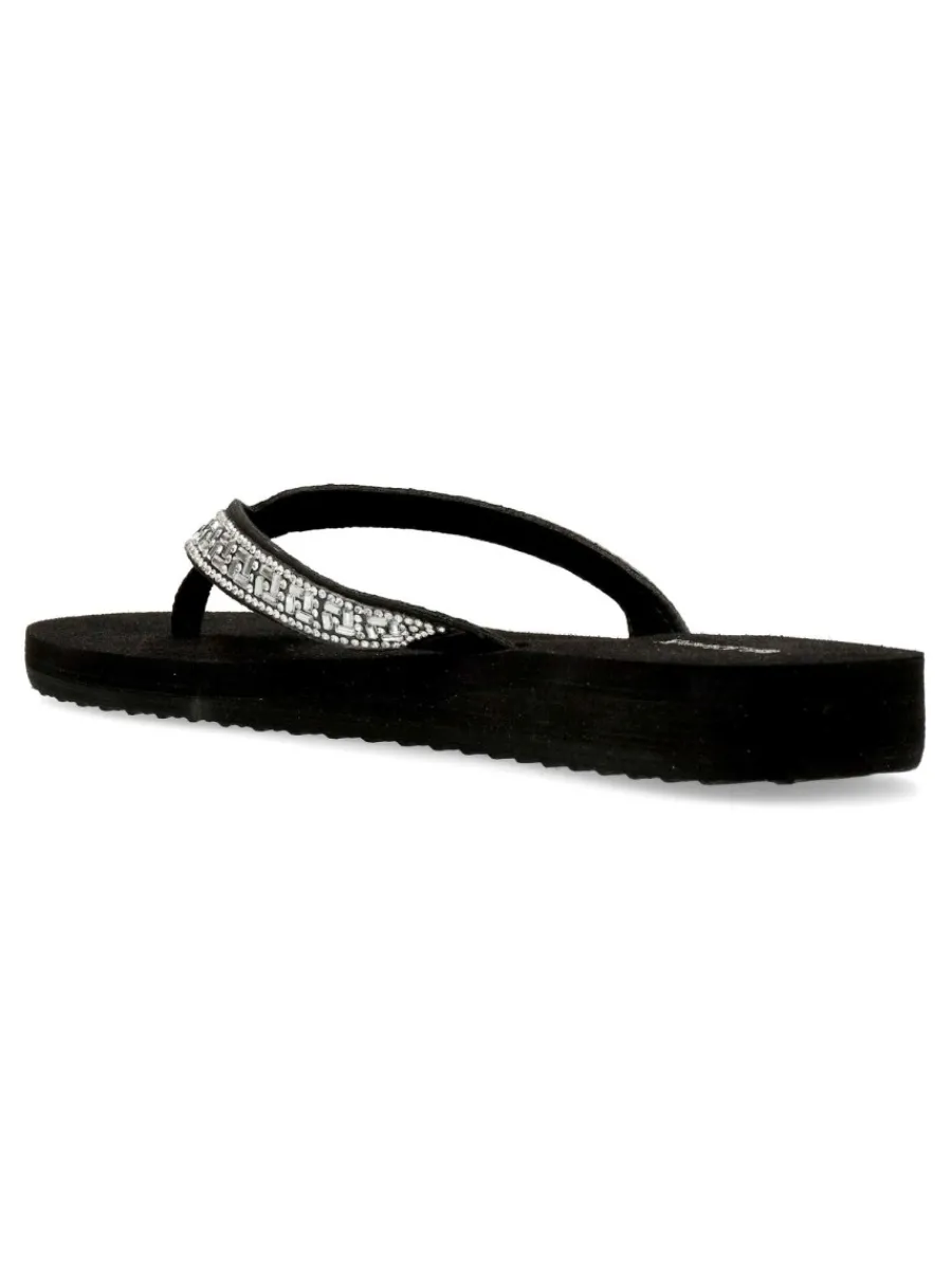 Discount SLOOK Sandalia plana pedrería brillo mujer