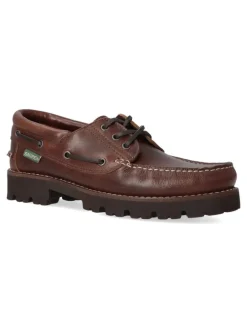 Hot SNIPE Náutico ligero piel hombre SNI 21290 MARRON