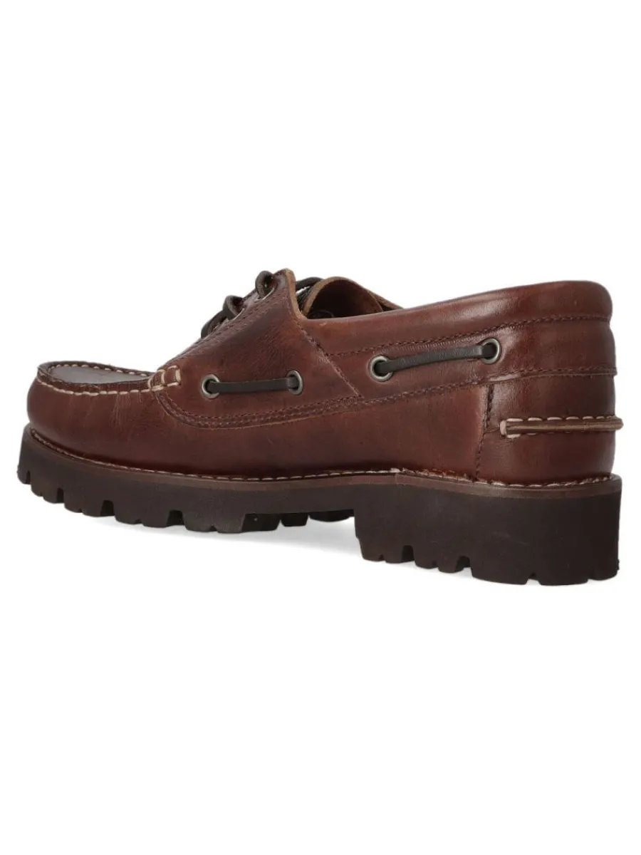 Hot SNIPE Náutico ligero piel hombre SNI 21290 MARRON