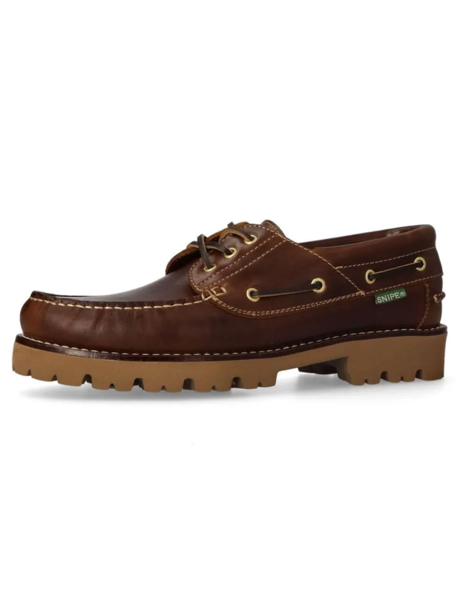 Hot SNIPE Zapato náutico ligero piel hombre